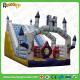 2016 newly cartoon  inflatable jumping slide for kids